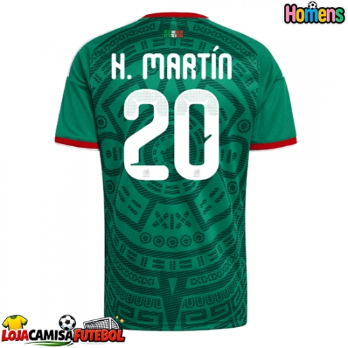 Camisa de Futebol México Henry Martin #20 Equipamento Principal Mundo 2026 Manga Curta